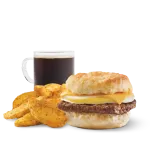 Wendys Sausage Egg Cheese Biscuit Combo 1